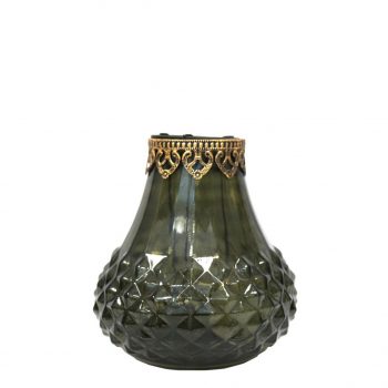 Fh 081 Ledlı Cam Dekor 18x19 Cm Yeşil