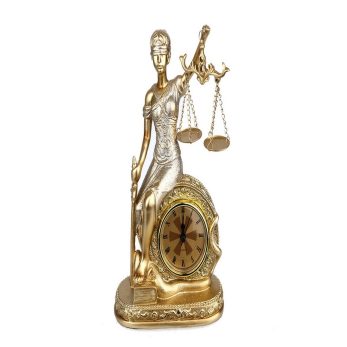 Tm 037 Saatli Adalet Biblo 25 Cm - Gold