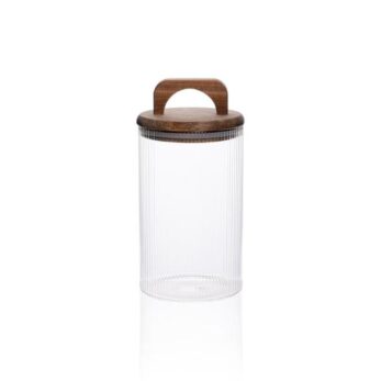 Cam0471 Akasya Kulplu Cam Kavanoz 1000ml